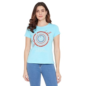 Marvel Women Round Neck Short Sleeves T-Shirt