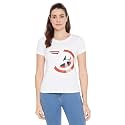 Marvel Women Round Neck Short Sleeves T-Shirt
