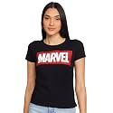 Marvel Women Round Neck Short Sleeves T-Shirt