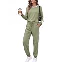 Marvmys Women Long Sleeve Tracksuits Fashion 2 Piece Lounge Set Travel Outfits Jogger Set