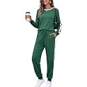 Marvmys Women Long Sleeve Tracksuits Fashion 2 Piece Lounge Set Travel Outfits Jogger Set