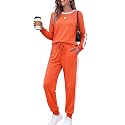 Marvmys Women Long Sleeve Tracksuits Fashion 2 Piece Lounge Set Travel Outfits Jogger Set