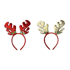 unisex christmas theme velvet reindeer antlers headband  deer horn hairband for xmas party for kids amp adults