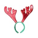Unisex Christmas Theme Velvet Reindeer Antlers Headband | Deer Horn Hairband for Xmas Party for Kids &amp; Adults