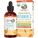MARYRUTH'S Organic Vitamin C Supplement | Liquid Vitamin C Liquid Drops for Adults &amp; Kids | Immune Support Supplement for Overall Health | Vegan | Non-GMO | Gluten Free | 4 Fl Oz