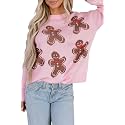 MARZXIN Women Sweater Merry Christmas Pullover Halloween Sweatshirts Tops
