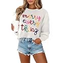 MARZXIN Women Sweater Merry Christmas Pullover Halloween Sweatshirts Tops