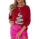MARZXIN Women Sweater Merry Christmas Pullover Halloween Sweatshirts Tops