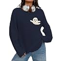 MARZXIN Women Sweater Merry Christmas Pullover Halloween Sweatshirts Tops