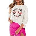 MARZXIN Women Sweater Merry Christmas Pullover Halloween Sweatshirts Tops
