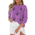 MARZXIN Women Sweater Merry Christmas Pullover Halloween Sweatshirts Tops