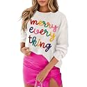MARZXIN Women Sweater Merry Christmas Pullover Halloween Sweatshirts Tops