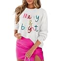 MARZXIN Women Sweater Merry Christmas Pullover Halloween Sweatshirts Tops