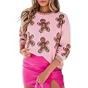 MARZXIN Women Sweater Merry Christmas Pullover Halloween Sweatshirts Tops