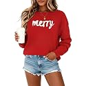 MARZXIN Women Sweater Merry Christmas Pullover Halloween Sweatshirts Tops