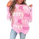 MARZXIN Women Sweater Merry Christmas Pullover Halloween Sweatshirts Tops