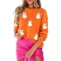 MARZXIN Women Sweater Merry Christmas Pullover Halloween Sweatshirts Tops