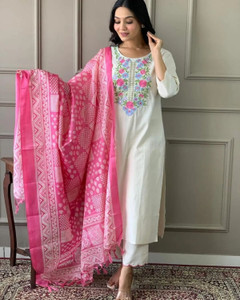 MAS Women Kurta Pant Dupatta Set