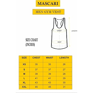 MASCARI Mens Regular Sleeveless Polyester Vest