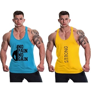 MASCARI Mens Tank Tops Muscle Gym Bodybuilding
