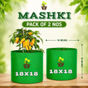 MASHKI Green Bags For Plants, Of Size 18x18 Inches, Hdpe Grow Bags, Plant Bags, Bag Plant Grow Bag