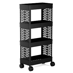 modular 4-layer rack  plastic organizer for kitchen essentials spices amp crockery  easy-to-assemble shelf unit