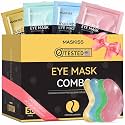 Maskiss Under Eye Patches(50 Pairs), 24K Gold, Caffeine, Hyaluronic Acid, Aloe Vera Eye Masks for Dark Circles Puffy Eyes Undereye Bags, Eye Skin Care Gift Set for Bachelorette Party Favors