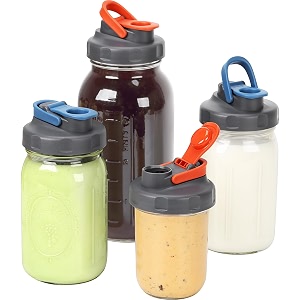soligt stainless steel mason jar lid 1l silver