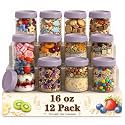 Mason Jars, Yogurt Parfait Cups with Lids, Suger Bowls, Purple