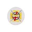 Masonic Knights Templar Cross & Crown Patch - Machine Embroidered Iron on Emblem no Sewing Needed - 3x3 Inches Masonic Badge for Aprons, Vests, Bags & Apparel