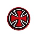 Masonic Patch - Iron Cross Patch - Machine Embroidered Iron on Emblem no Sewing Needed - 3x3 Inches Masonic Badge for Aprons, Vests, Bags & Apparel