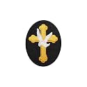 Masonic Patch - Knight Templar-Cross Pattee - Machine Embroidered Iron on Emblem no Sewing Needed - 3x3 Inches Masonic Badge for Aprons, Vests, Bags & Apparel