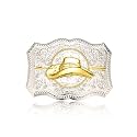 MASOP Men's Western Belt Buckles Cowboy Hat Belt Buckles American Belts for Men, Small