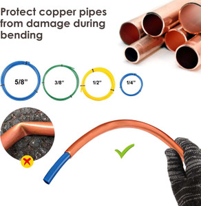 mass pro pe plastic pipe bender for air conditioning copper tubing 14 38 12 58 4 pcs 2 meter each pipe cutter