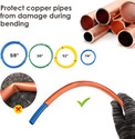 Mass Pro PE Plastic Pipe Bender For Air Conditioning Copper Tubing, 1/4, 3/8, 1/2, 5/8, 4 Pcs 2 Meter Each Pipe Cutter