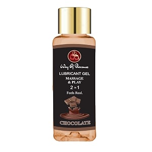 way of pleasure lubricant massage amp play 2 in 1 chocolate flavour 50ml for men amp women