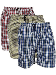 MASSIVE ENTERPRISES Checkered Men Multicolor Regular Shorts