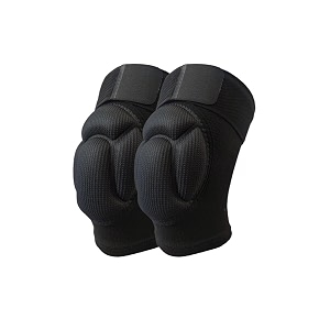 1pair knee pads with non-slip bandage protective knee pads thick sponge anti-slip collision avoidance knee sleeve m