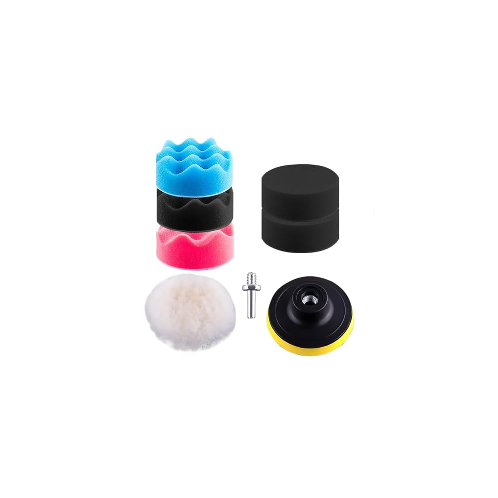 Buffing & Polishing Pad Kit For Drill - 1 To 8 Pcs Mops For Car, Wheels, DIY