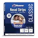 MASSNER Nasal Strips for Snoring, Large 100 Pack - Extra Strength Anti Snoring Solution for Men, Women - Clears Air Way to Breathe Better - Sleep Right, Snore Less - Stuffy Nose Relief for Congestion