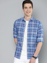 Mast Harbour Men Checkered Casual Blue