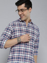 Mast Harbour Men Checkered Casual Blue