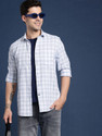 Mast Harbour Men Checkered Casual White