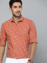 Mast Harbour Men Printed Casual Orange