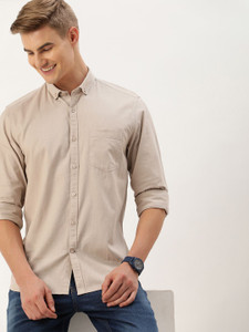 Mast Harbour Men Solid Casual Cream