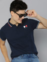 Mast Harbour Printed Men Polo Neck