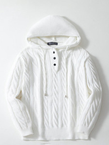 Mast Harbour Self Design Hooded Neck