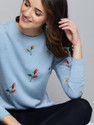 Mast Harbour Embroidered Round Neck Casual
