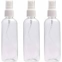 Empty Water Spray Bottle for Ironing Clothes/Face/Hair/Plants etc, Fine Mist (100 ML, Pack of 3)