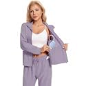 Mastectomy Zip Jacket Coat with Drain 4 Pockets After Post Breast Surgery Lightweight Warm Up Tops Shirt